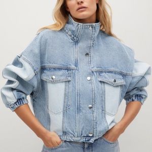 Oversized Mango Denim Jacket